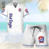 Old Style Beer All Over Print Hawaiian Shirt And Beach Shorts