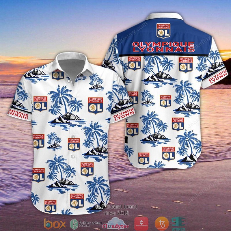 Olympique Lyonnais Hawaiian Shirt Olympique Lyonnais Hawaiian Shirt