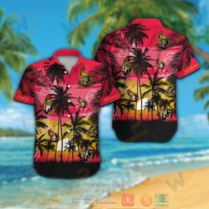 Ottawa Senators Hawaiian Shirt And Shorts