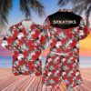 Ottawa Senators Nhl Hibiscus Hawaiian Shirt