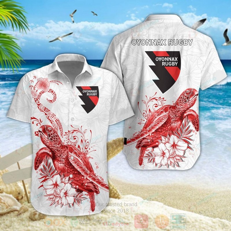 Oyonnax Rugby Turtle Hawaiian Shirt Oyonnax Rugby Turtle Hawaiian Shirt