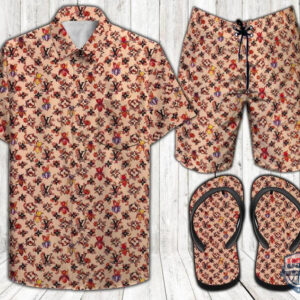Louis Vuitton Combo Hawaiian Shirt And Short 28