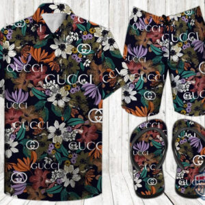 Gucci Set Hawaiian Shirt Beach Short 11