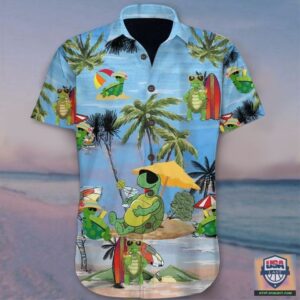 Turtle Beach Holiday Hawaiian Shirt Beach Short