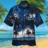 Palm Tree Indianapolis Colts Dark Blue Hawaii Shirt