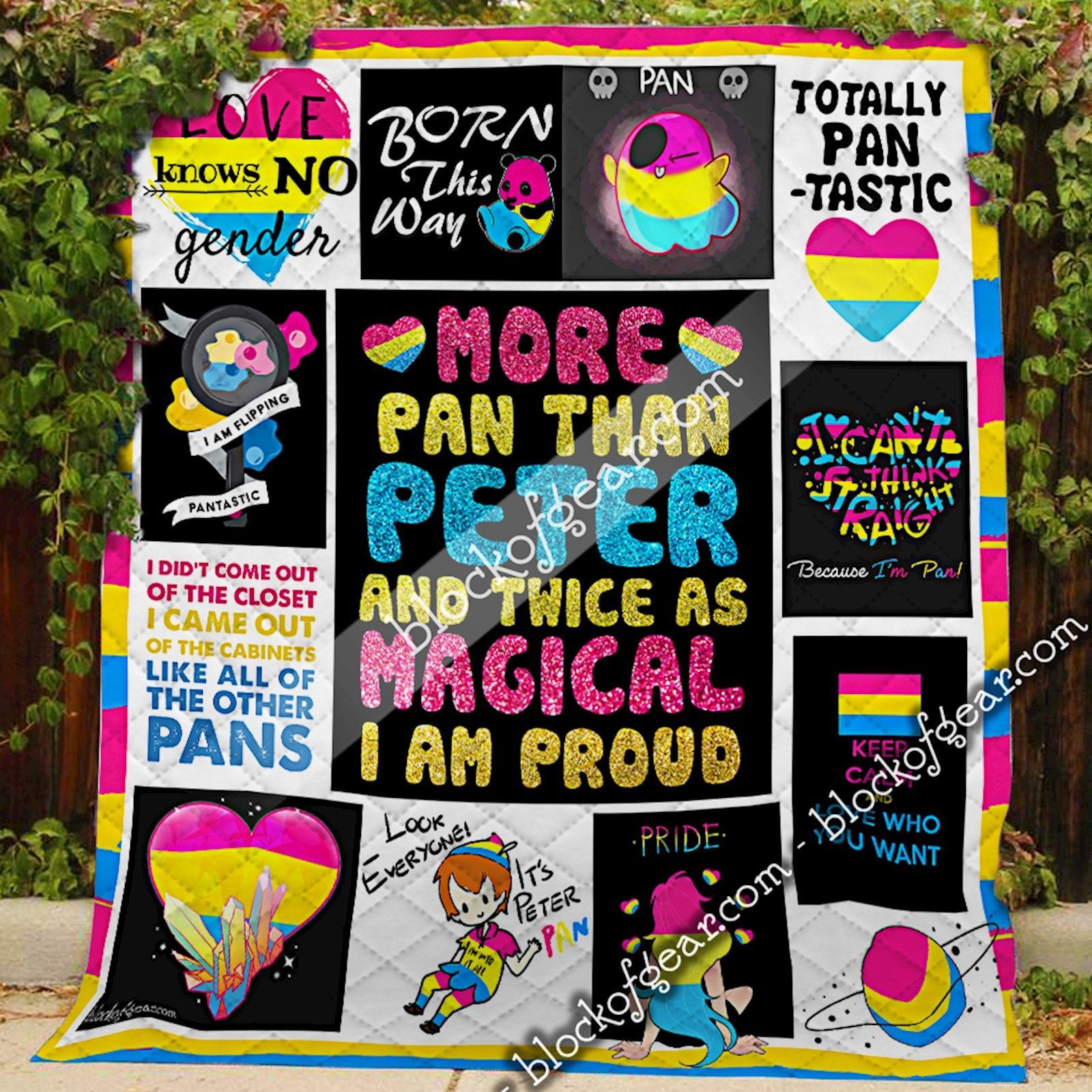 Pansexual Proud Quilt Pansexual Proud Quilt
