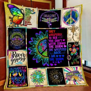 Peace.Love.Hippie Quilt