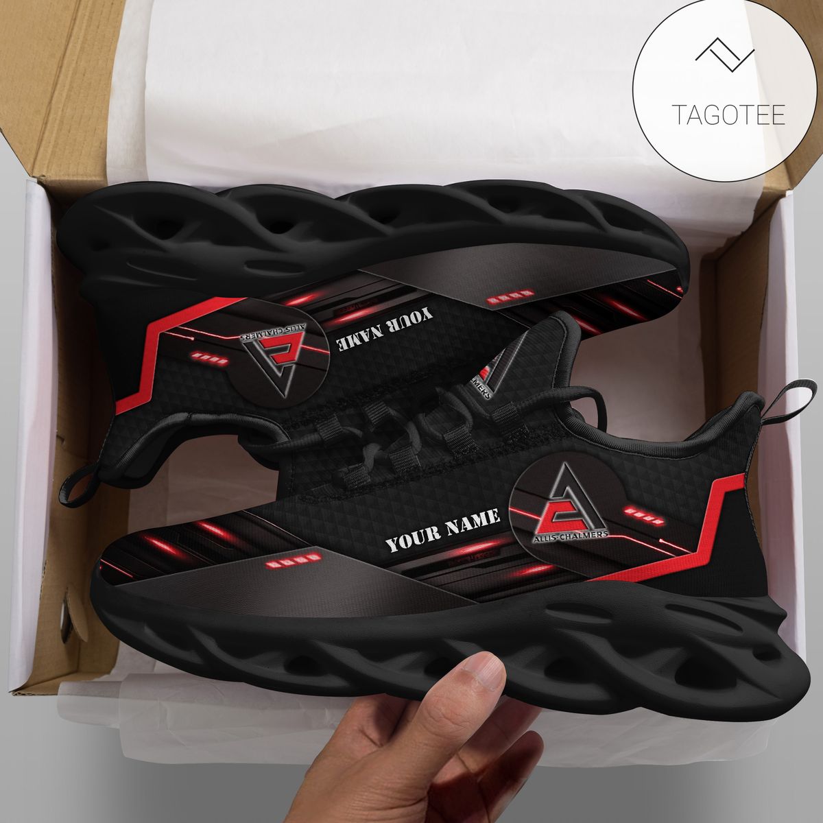 Personalized Allis Chalmers Clunky Sneakers Max Soul Shoes Personalized Allis Chalmers Clunky Sneakers Max Soul Shoes