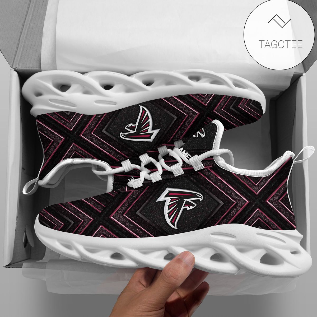 Personalized Atlanta Falcons Clunky Sneakers Max Soul Shoes Personalized Atlanta Falcons Clunky Sneakers Max Soul Shoes