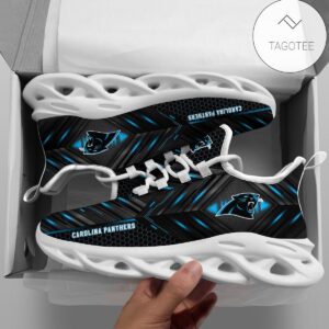 Personalized Carolina Panthers Football Team Clunky Sneakers Max Soul Shoes