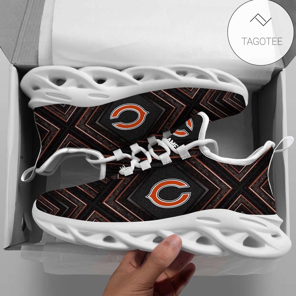 Personalized Chicago Bears Clunky Sneakers Max Soul Shoes Personalized Chicago Bears Clunky Sneakers Max Soul Shoes