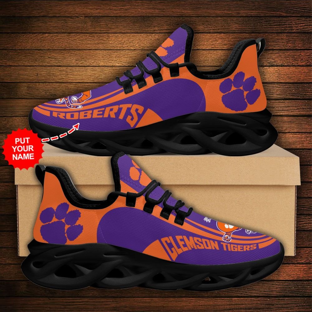 Personalized Clemson Tigers Clunky Max Soul Shoes Personalized Clemson Tigers Clunky Max Soul Shoes