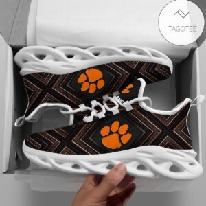 Personalized Clemson Tigers Clunky Sneakers Max Soul Shoes