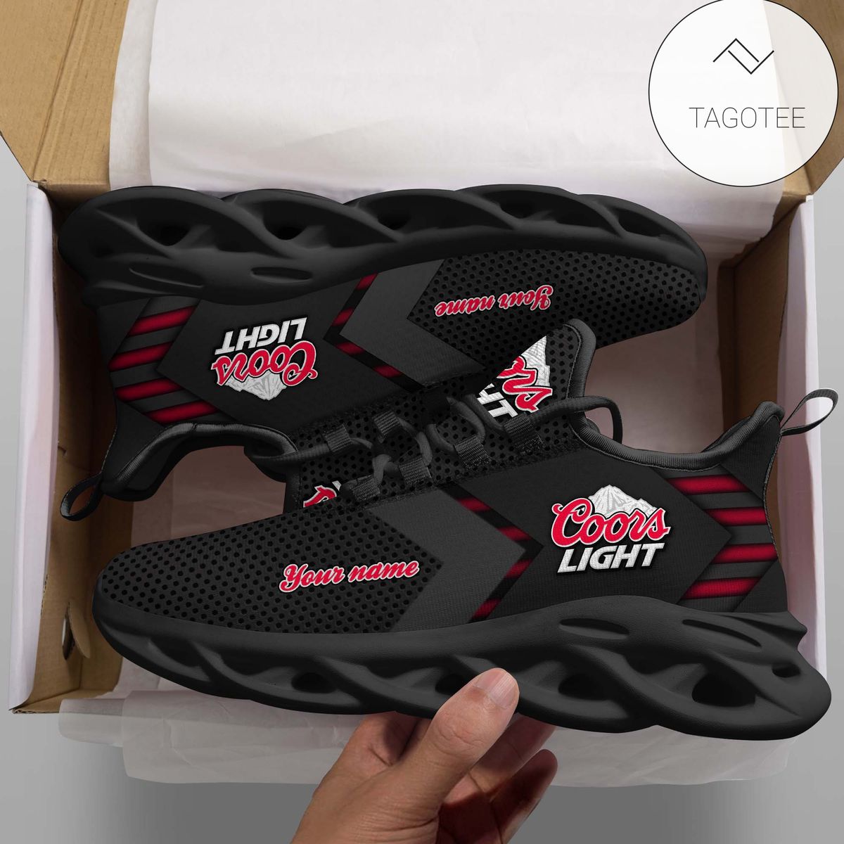 Personalized Coors Light Custom Clunky Sneakers Max Soul Shoes Personalized Coors Light Custom Clunky Sneakers Max Soul Shoes