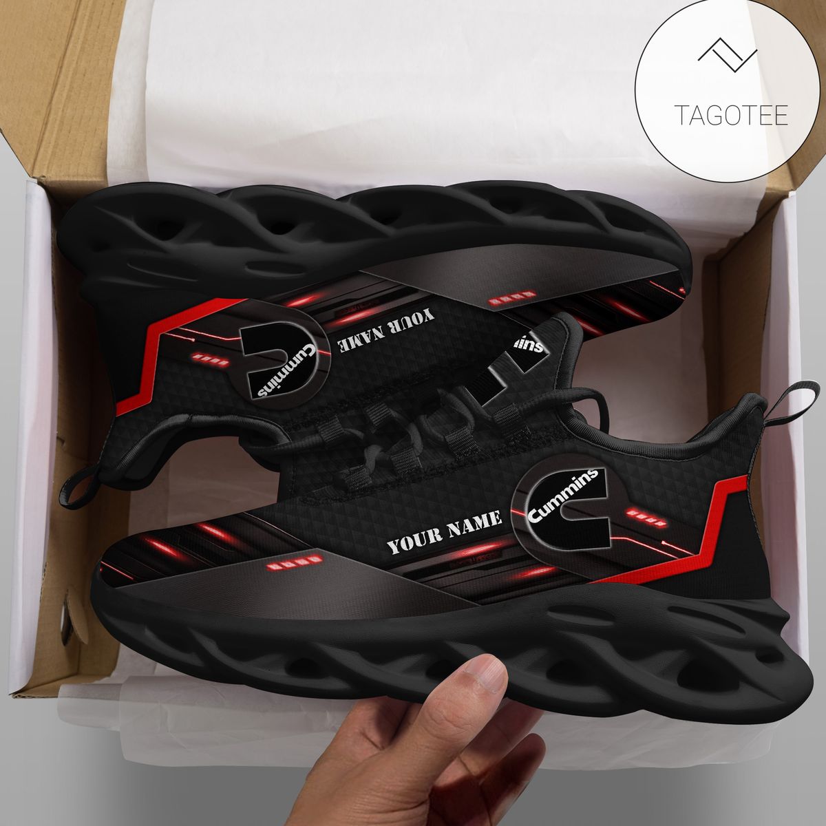 Personalized Cummins Clunky Sneakers Max Soul Shoes Personalized Cummins Clunky Sneakers Max Soul Shoes