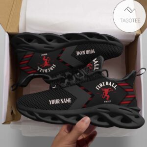 Personalized Fireball Cinnamon Whisky Custom Clunky Sneakers Max Soul Shoes