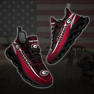 Personalized Georgia Bulldogs Football Team Clunky Max Soul Shoes