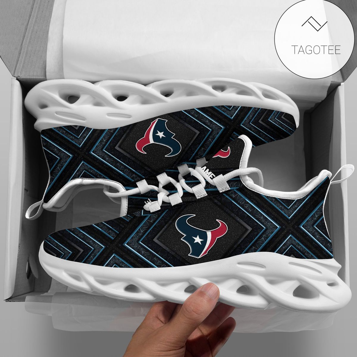 Personalized Houston Texans Clunky Sneakers Max Soul Shoes Personalized Houston Texans Clunky Sneakers Max Soul Shoes