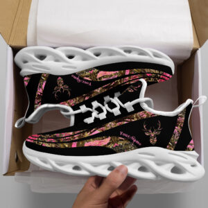 Personalized Hunting Pink Camo Clunky Max Soul Shoes