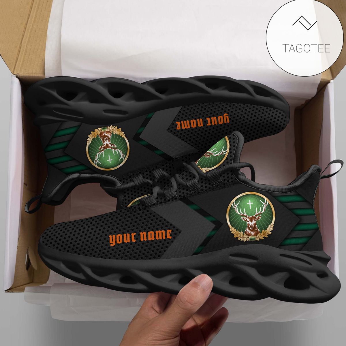 Personalized Jagermeister Custom Clunky Sneakers Max Soul Shoes Personalized Jagermeister Custom Clunky Sneakers Max Soul Shoes
