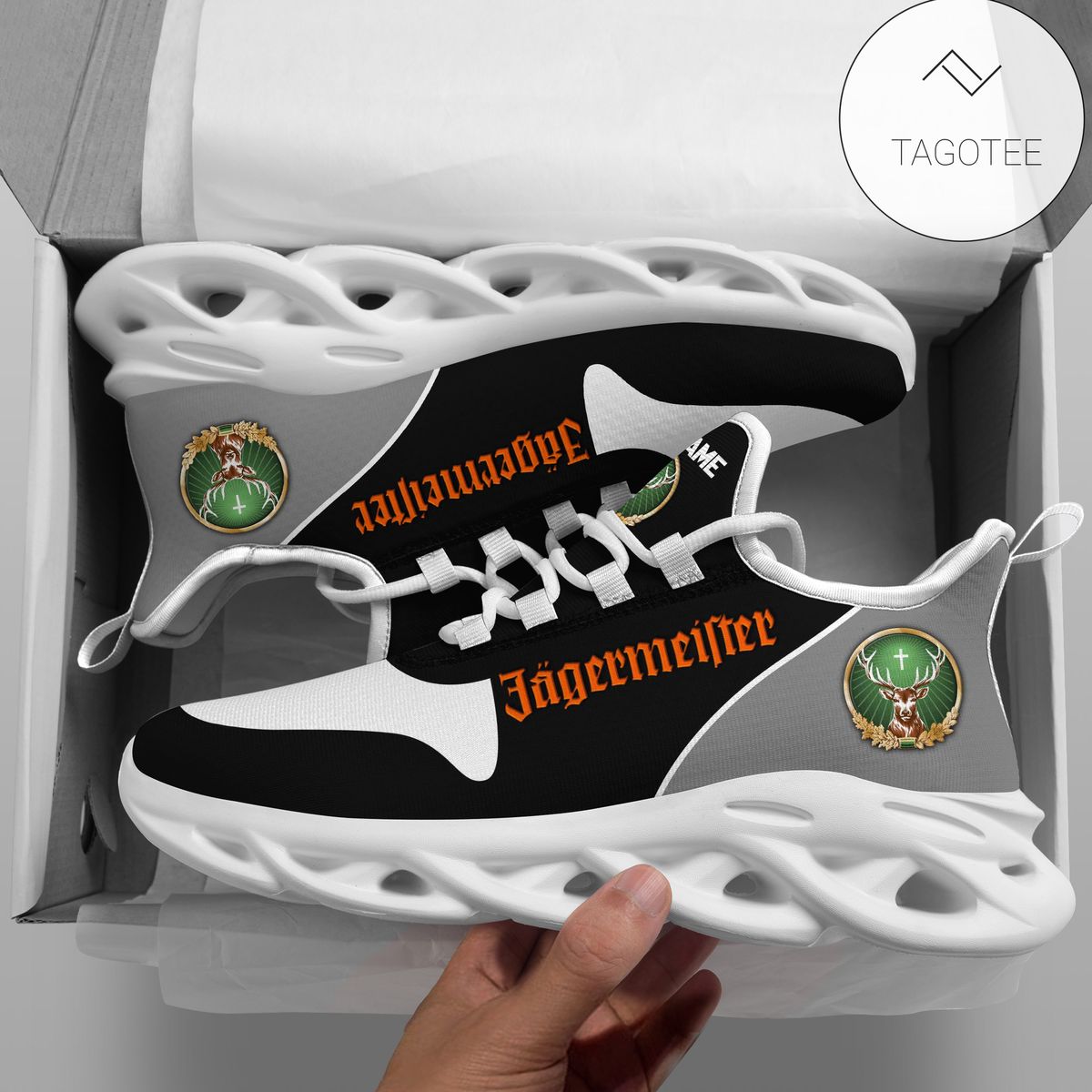 Personalized Jagermeiter Sport Clunky Sneakers Max Soul Shoes Personalized Jagermeiter Sport Clunky Sneakers Max Soul Shoes