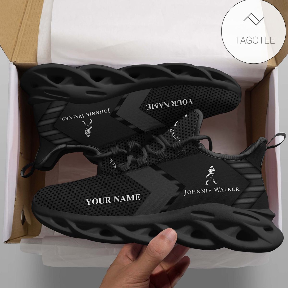 Personalized Johnnie Walker Custom Clunky Sneakers Max Soul Shoes Personalized Johnnie Walker Custom Clunky Sneakers Max Soul Shoes
