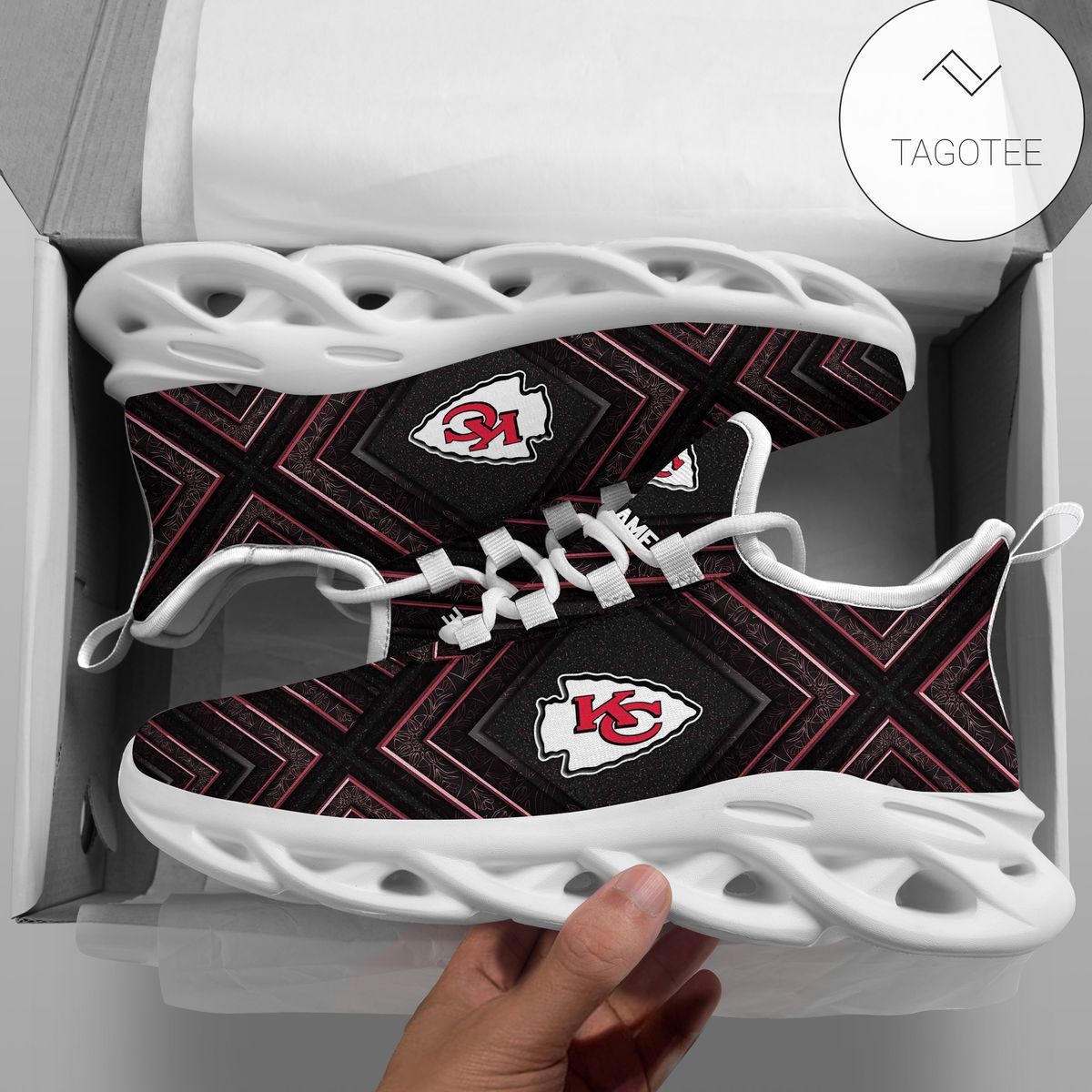 Personalized Kansas City Chiefs Clunky Sneakers Max Soul Shoes Personalized Kansas City Chiefs Clunky Sneakers Max Soul Shoes