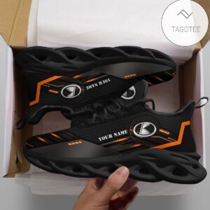 Personalized Kubota Tractor Shoes Custom Black Clunky Sneakers Max Soul Shoes