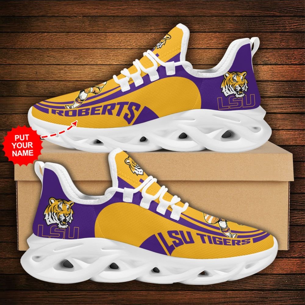 Personalized Lsu Tigers Clunky Max Soul Shoes Personalized Lsu Tigers Clunky Max Soul Shoes