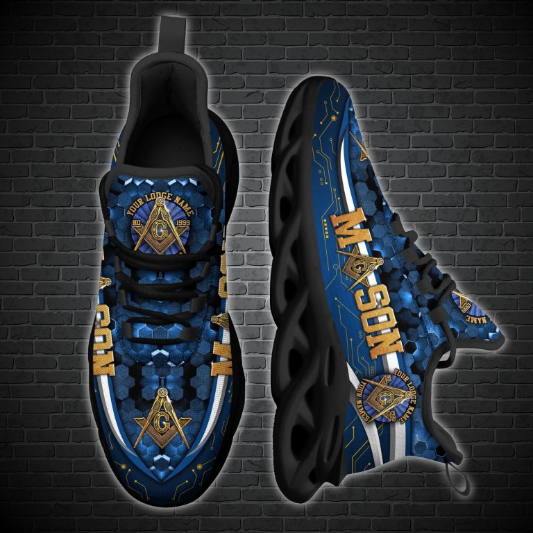 Personalized-Masonic-Mason-Custom-Clunky-Max-Soul-Shoes-1