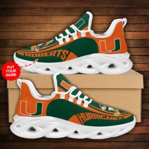 Personalized Miami Hurricanes Clunky Max Soul Shoes