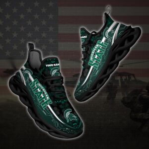 Personalized Michigan State Spartans Football Team Clunky Max Soul Shoes