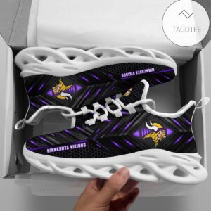Personalized Minnesota Vikings Football Team Clunky Sneakers Max Soul Shoes