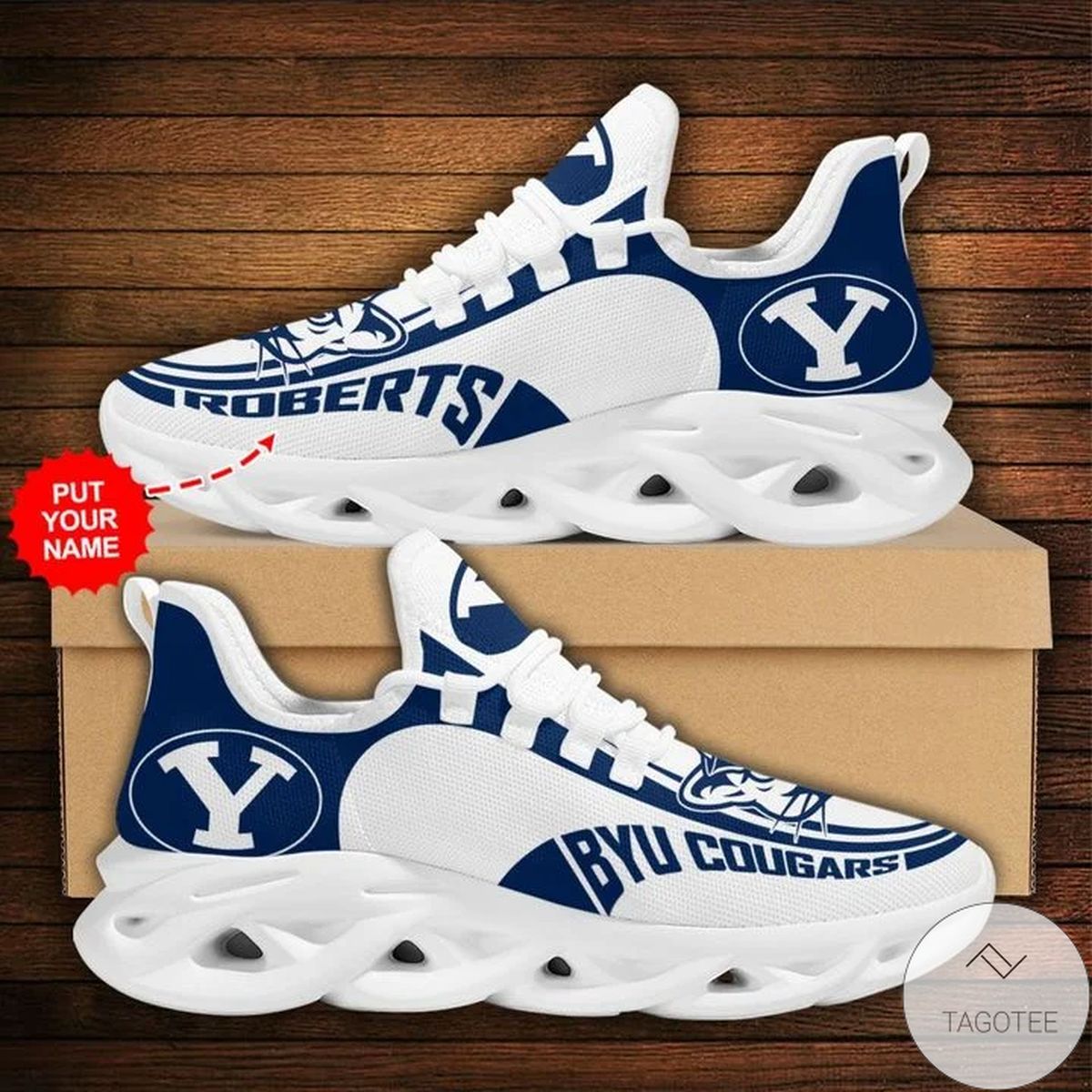 Personalized Ncaa Byu Cougars Sneaker Max Soul Shoes Personalized Ncaa Byu Cougars Sneaker Max Soul Shoes