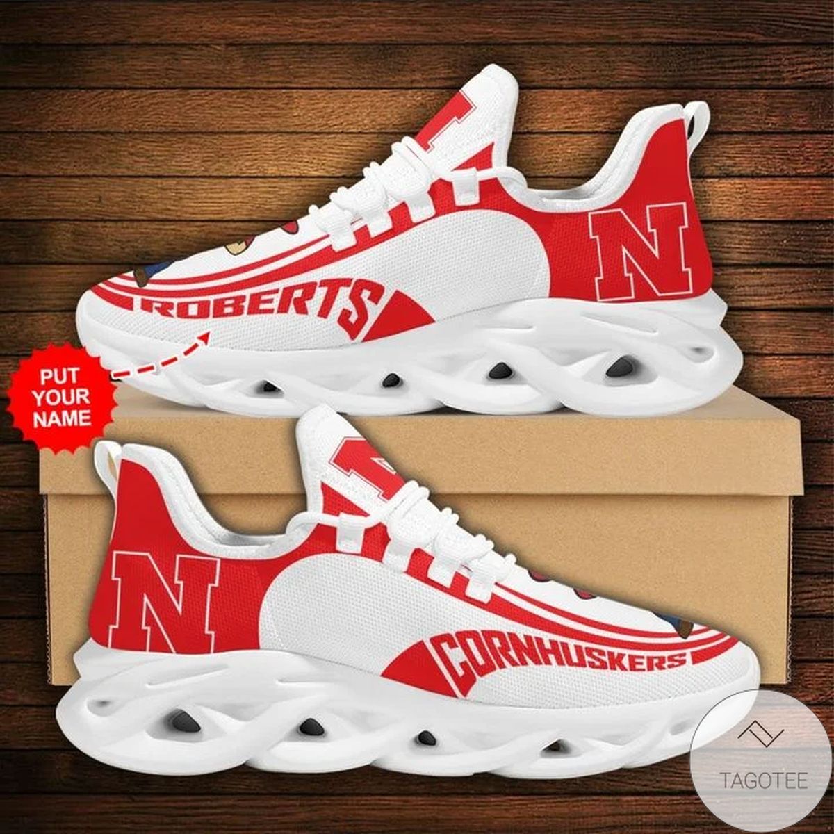 Personalized Ncaa Nebraska Cornhuskers Sneaker Max Soul Shoes Personalized Ncaa Nebraska Cornhuskers Sneaker Max Soul Shoes