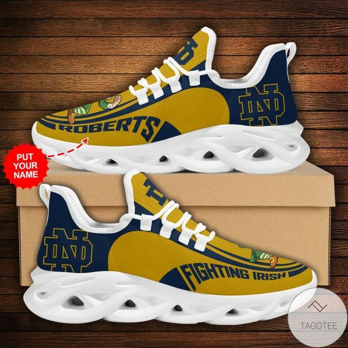 Personalized Ncaa Notre Dame Fighting Irish Sneaker Max Soul Shoes Personalized Ncaa Notre Dame Fighting Irish Sneaker Max Soul Shoes