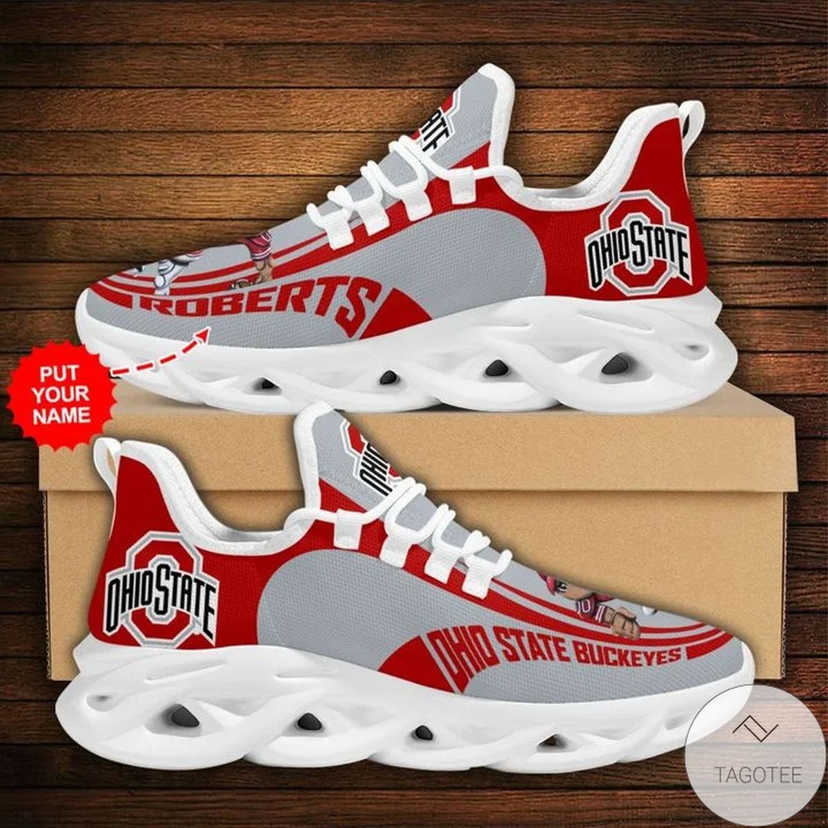 Personalized Ncaa Ohio State Buckeyes Sneaker Max Soul Shoes Personalized Ncaa Ohio State Buckeyes Sneaker Max Soul Shoes