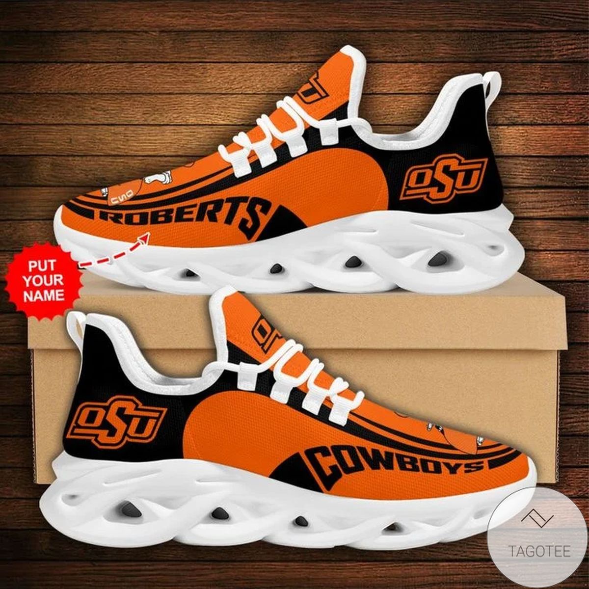 Personalized Ncaa Oklahoma State Cowboys Sneaker Max Soul Shoes Personalized Ncaa Oklahoma State Cowboys Sneaker Max Soul Shoes