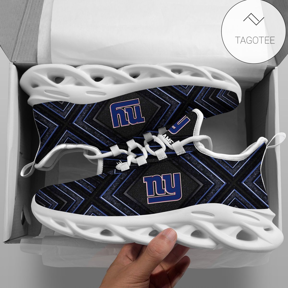 Personalized New York Giants Clunky Sneakers Max Soul Shoes Personalized New York Giants Clunky Sneakers Max Soul Shoes