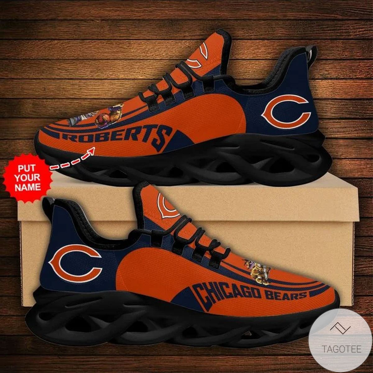 Personalized Nfl Chicago Bears Sneaker Max Soul Shoes Personalized Nfl Chicago Bears Sneaker Max Soul Shoes
