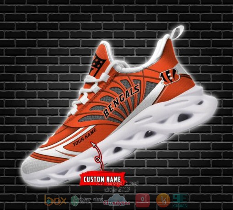 Personalized Nfl Cincinnati Bengals Custom Clunky Max Soul Shoes Personalized Nfl Cincinnati Bengals Custom Clunky Max Soul Shoes