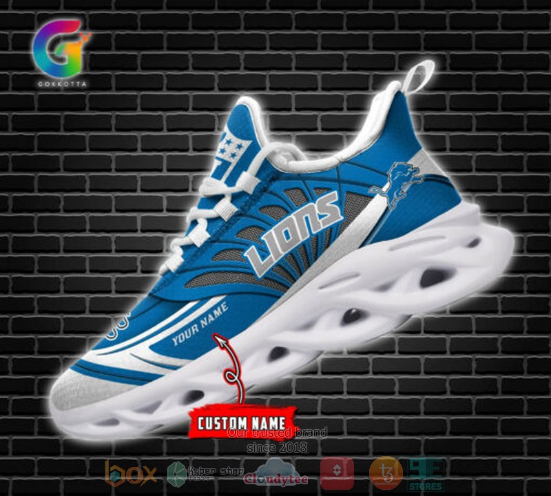Personalized Nfl Detroit Lions Custom Clunky Max Soul Shoes Personalized Nfl Detroit Lions Custom Clunky Max Soul Shoes