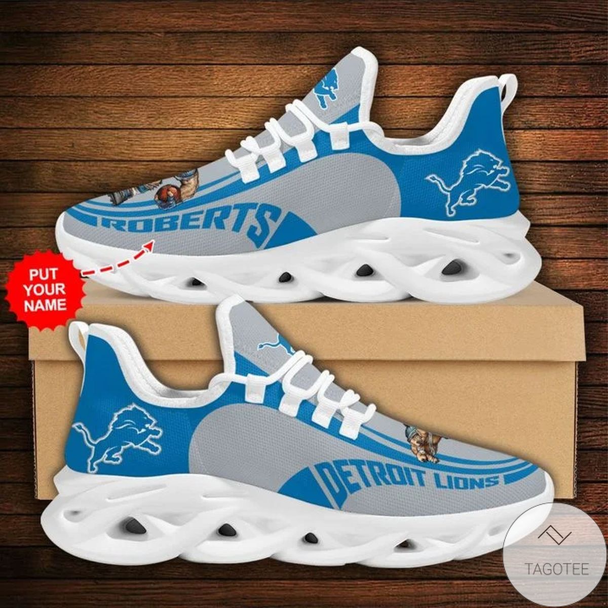 Personalized Nfl Detroit Lions Sneaker Max Soul Shoes Personalized Nfl Detroit Lions Sneaker Max Soul Shoes