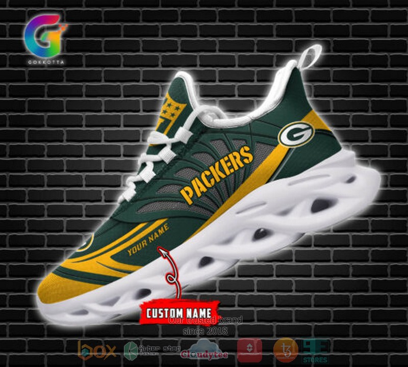 Personalized Nfl Green Bay Packers Custom Clunky Max Soul Shoes Personalized Nfl Green Bay Packers Custom Clunky Max Soul Shoes