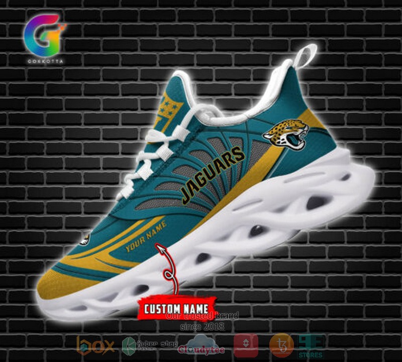 Personalized Nfl Jacksonville Jaguars Custom Clunky Max Soul Shoes Personalized Nfl Jacksonville Jaguars Custom Clunky Max Soul Shoes