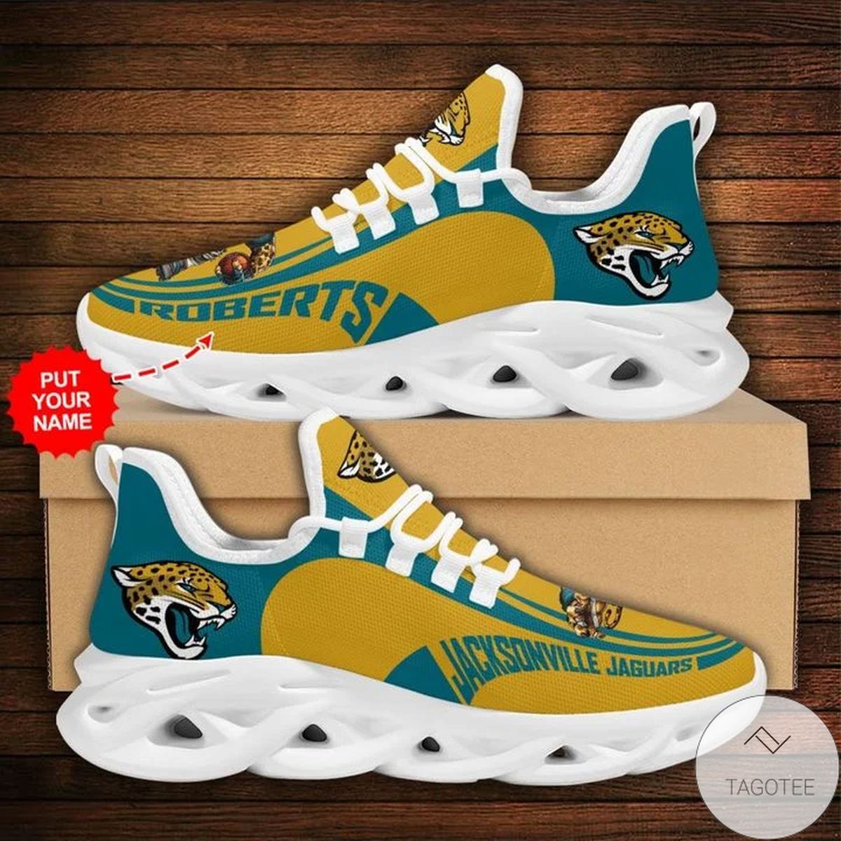 Personalized Nfl Jacksonville Jaguars Sneaker Max Soul Shoes Personalized Nfl Jacksonville Jaguars Sneaker Max Soul Shoes