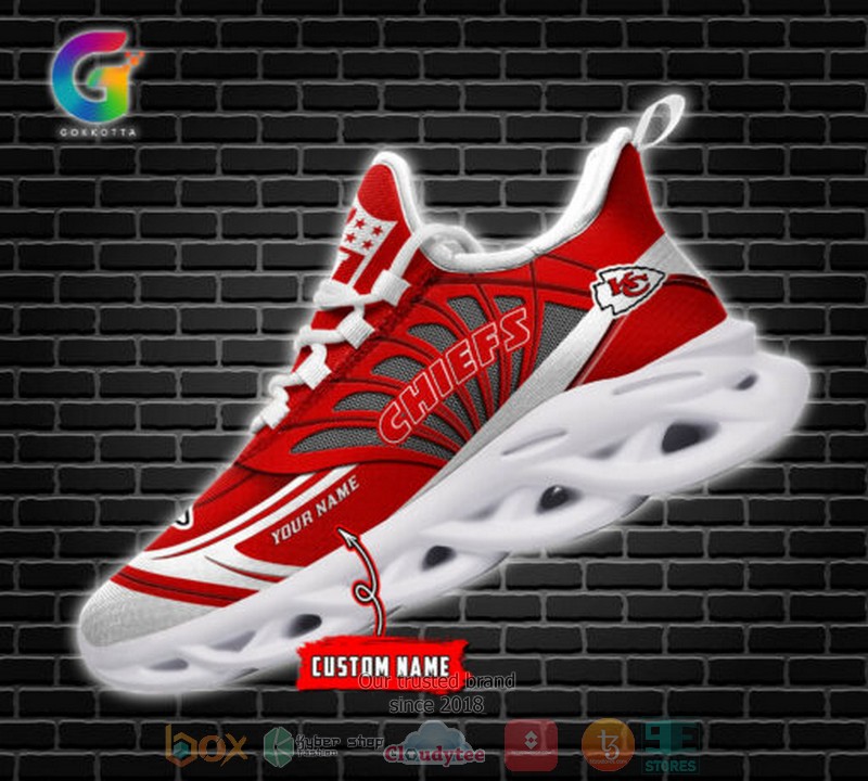 Personalized Nfl Kansas City Chiefs Custom Clunky Max Soul Shoes Personalized Nfl Kansas City Chiefs Custom Clunky Max Soul Shoes