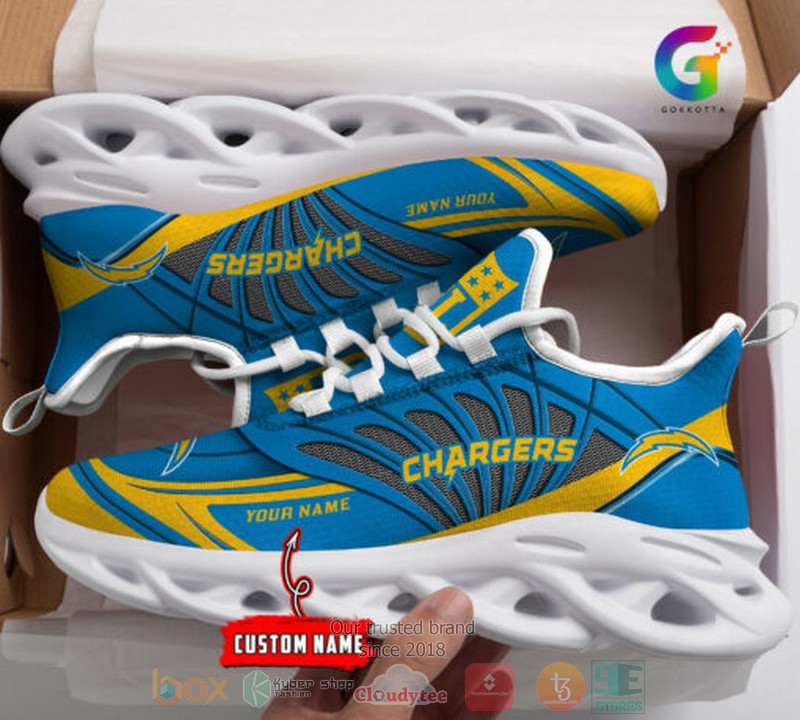 Personalized-Nfl-Los-Angeles-Chargers-Custom-Clunky-Max-Soul-Shoes-1