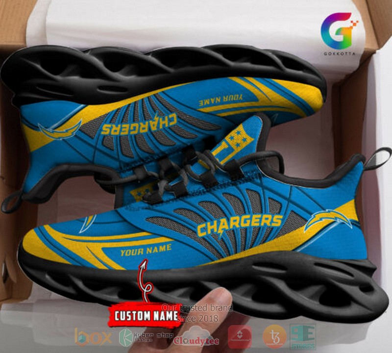 Personalized-Nfl-Los-Angeles-Chargers-Custom-Clunky-Max-Soul-Shoes-2