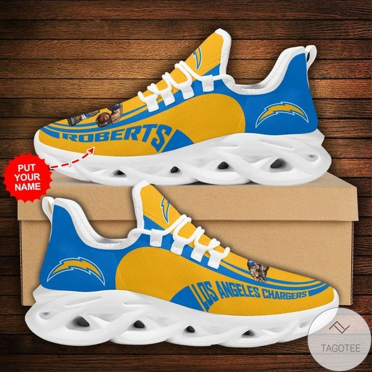 Personalized Nfl Los Angeles Chargers Sneaker Max Soul Shoes Personalized Nfl Los Angeles Chargers Sneaker Max Soul Shoes